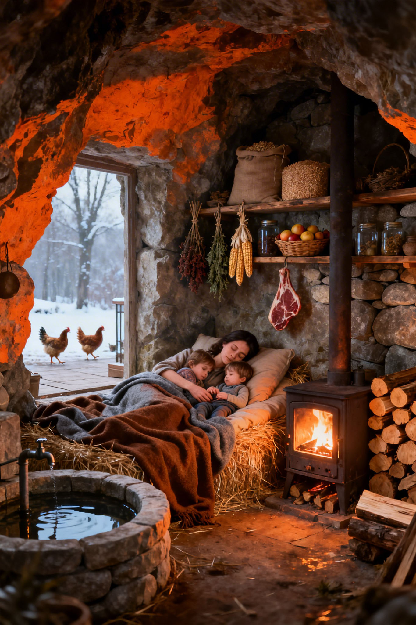A Widow And Her Children Slept In A Cave… And Woke Up To An Incredible Surprise…